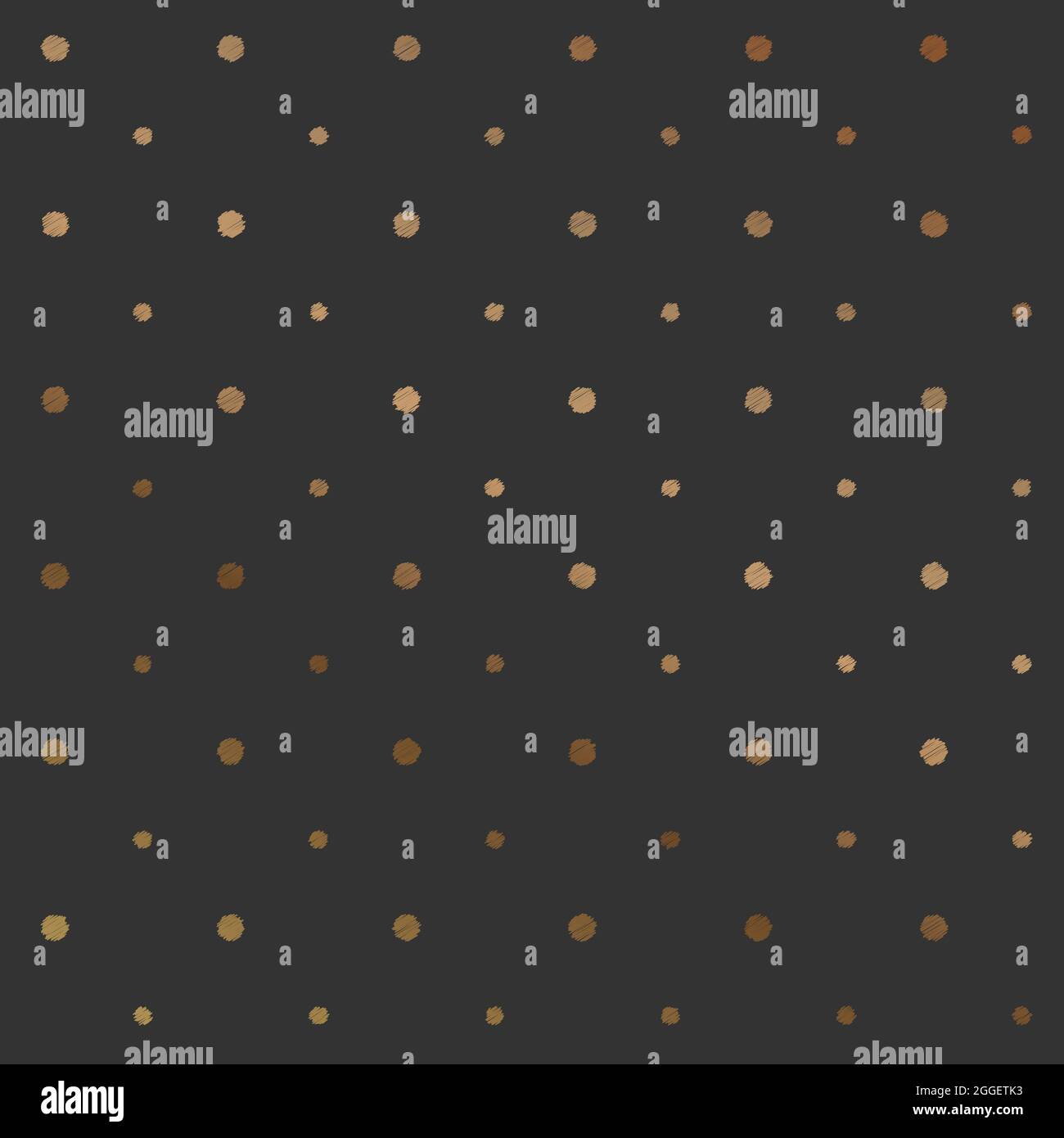 Seamless Gold polka dot's, gold painted dots on a black background ...