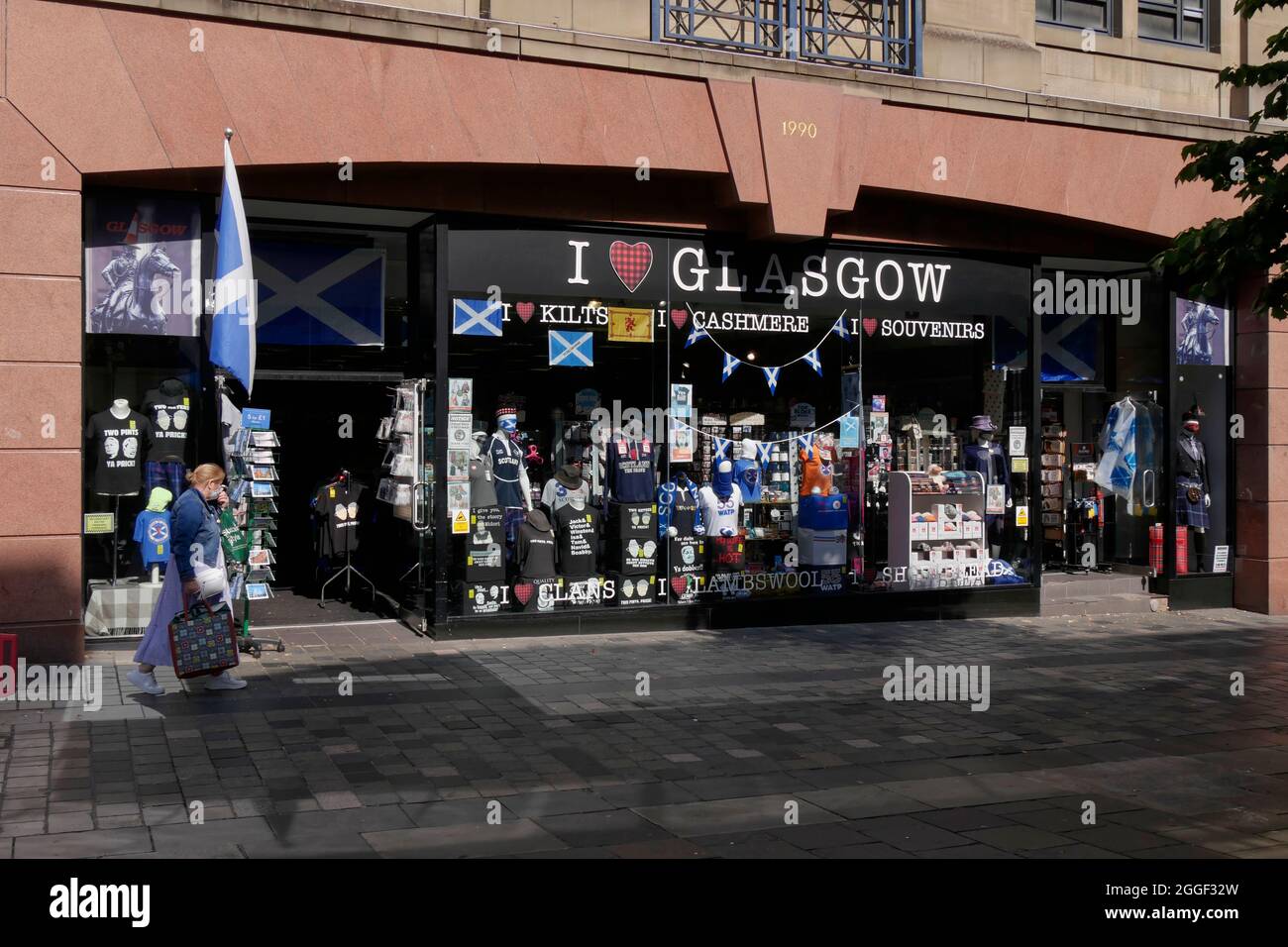 Glasgow Souvenir shop,Sauchiehall Street,Glasgow city centre, Scotland