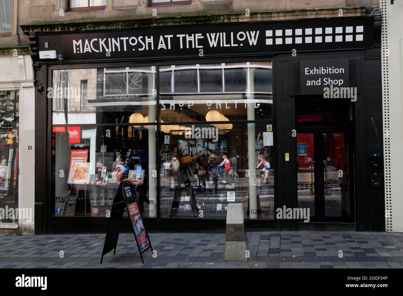 Mackintosh at the Willow exhibition and shop, Sauchiehall Street