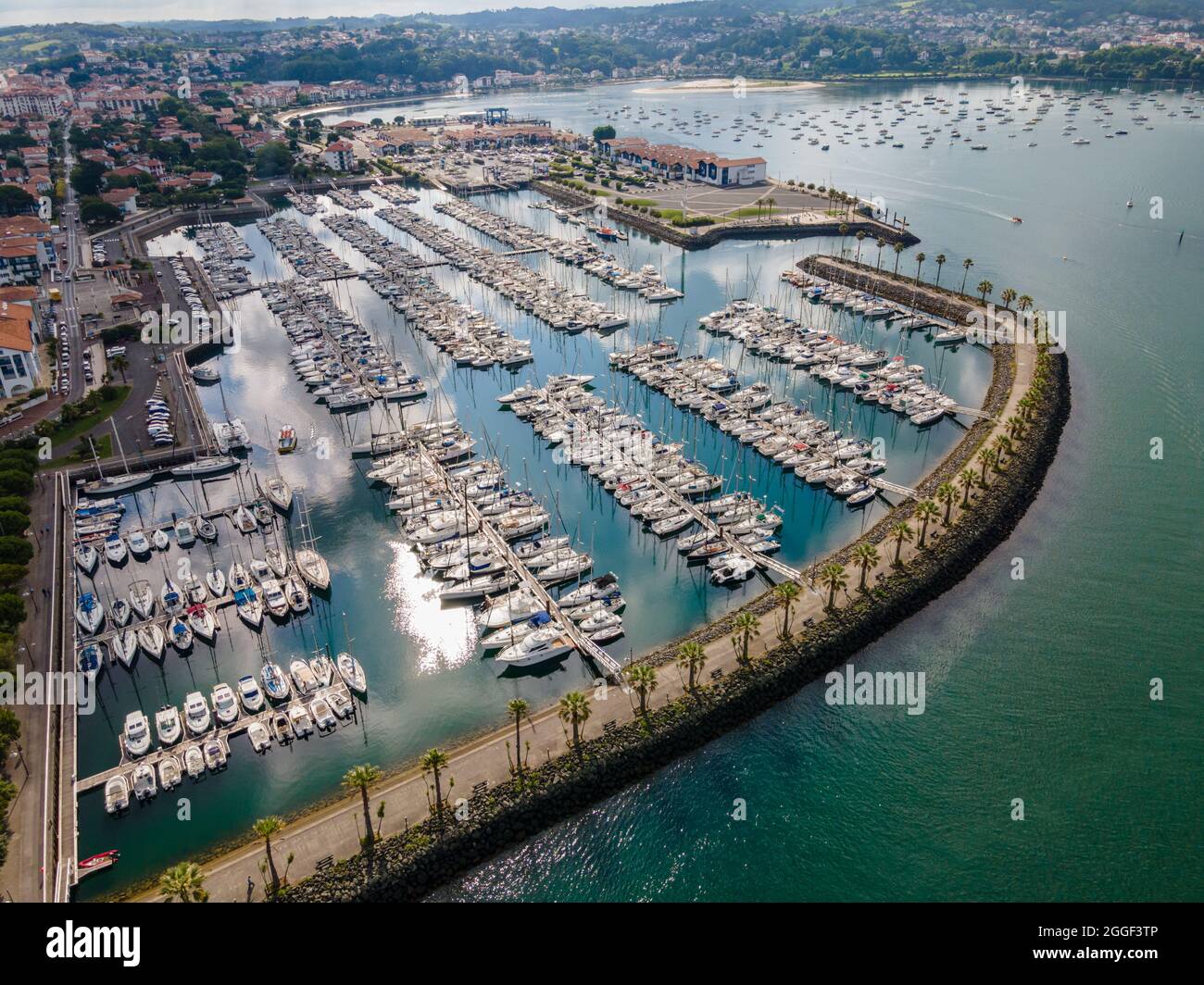 Hendaye, Basque Country, France Sokoburu harbour Stock Photo Alamy