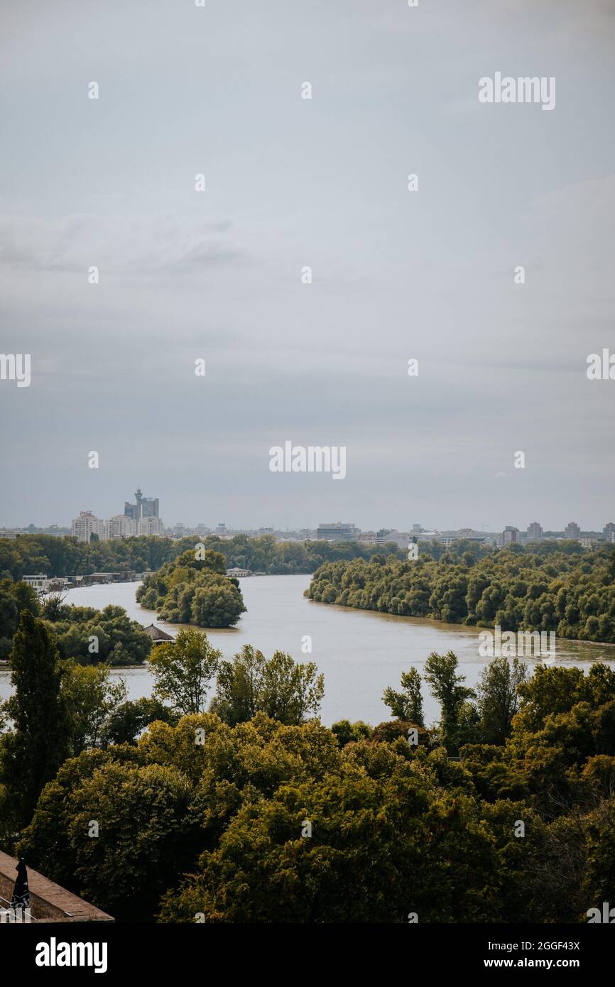 Mesmerizing view of a calm lake surrounded by trees Stock Photo - Alamy
