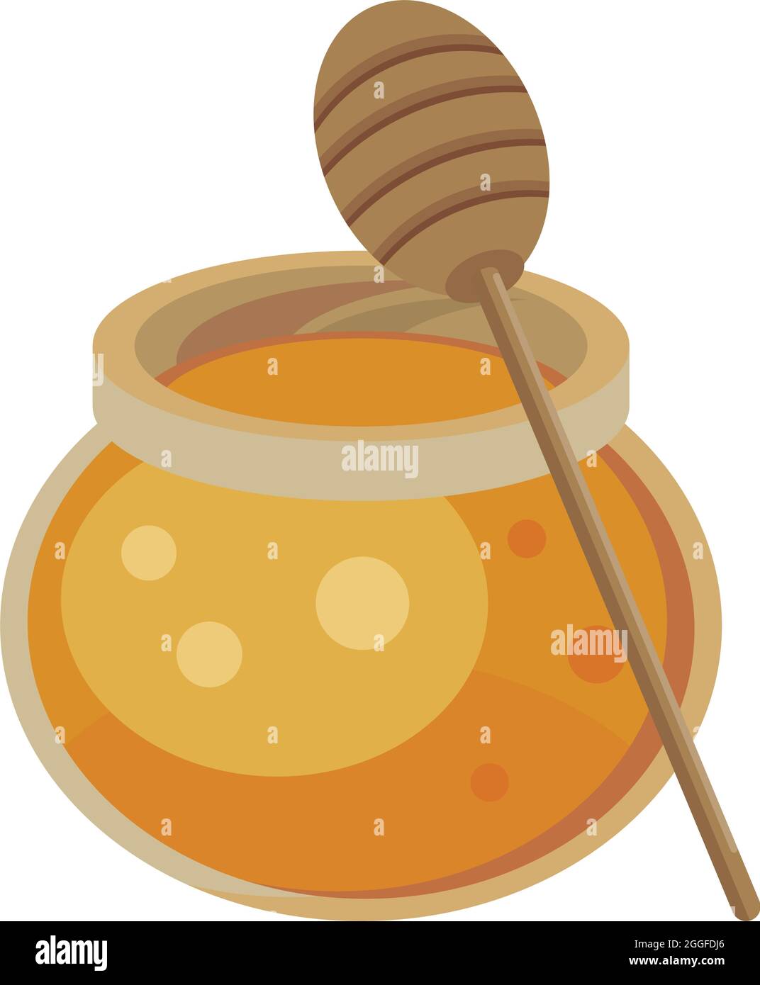 honey jar and spoon Stock Vector Image & Art Alamy