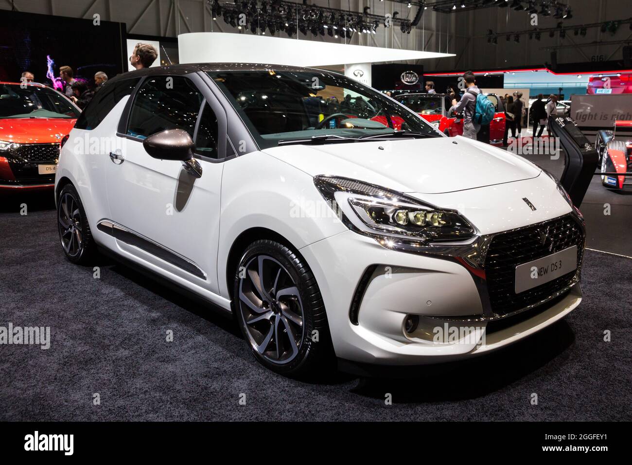 Citroen DS3 car showcased at the Geneva International Motor Show.  Switzerland - March 1, 2016 Stock Photo - Alamy