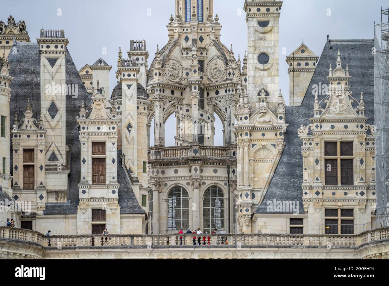 Schloss Chambord im Loiretal, Chambord, Frankreich The Château de