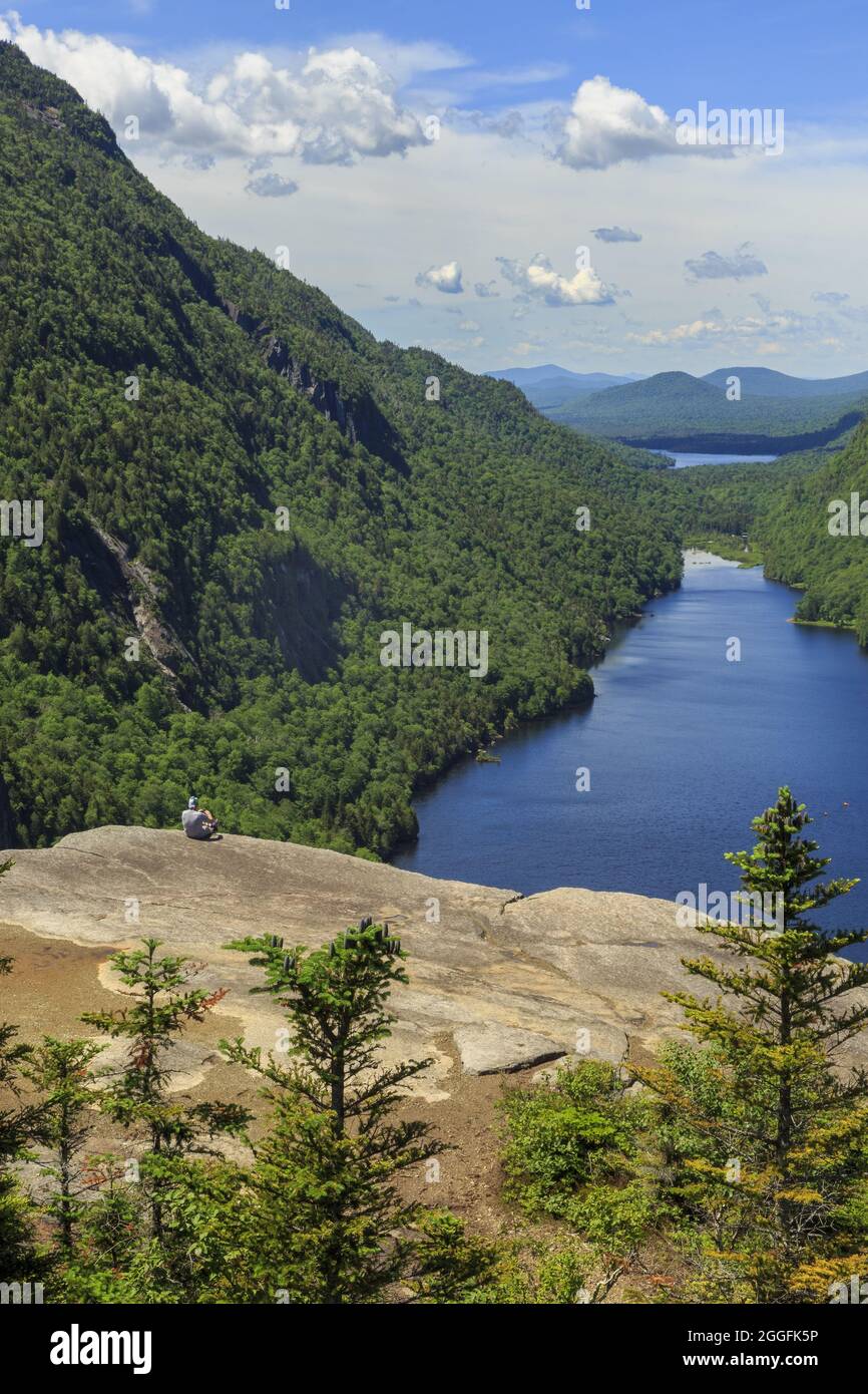 Lower Ausable Lake from Indian Head overlook, Adirondack Park, New York