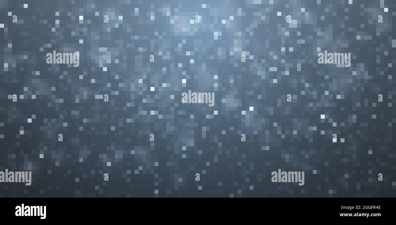 Christmas snow. Falling snowflakes on dark blue background. Snowfall ...