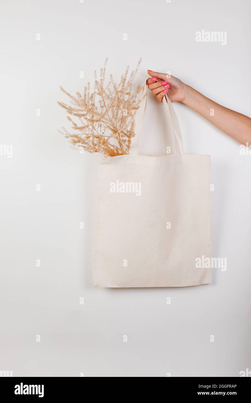 Canvas Tote Bag Eco Recycle Flat Design Isolated On White Background Stock  Illustration - Download Image Now - iStock