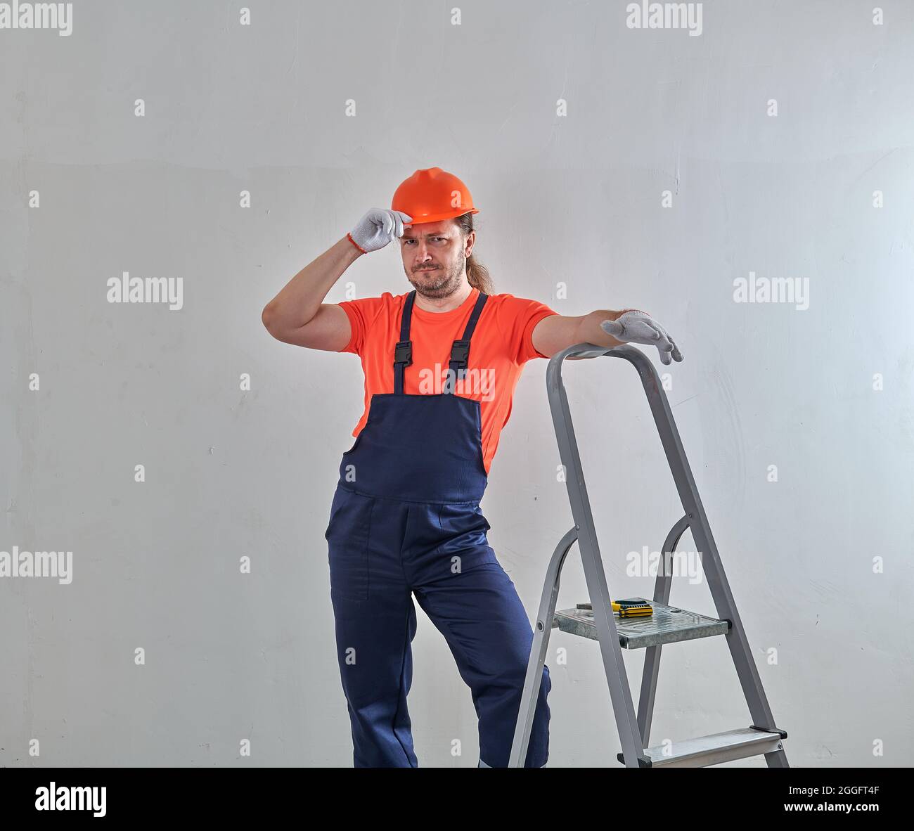 Roof step ladder hi-res stock photography and images - Alamy