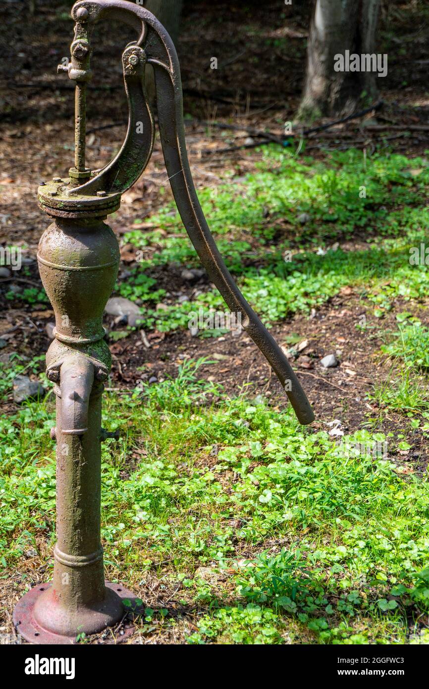 An old well water pump Stock Photo