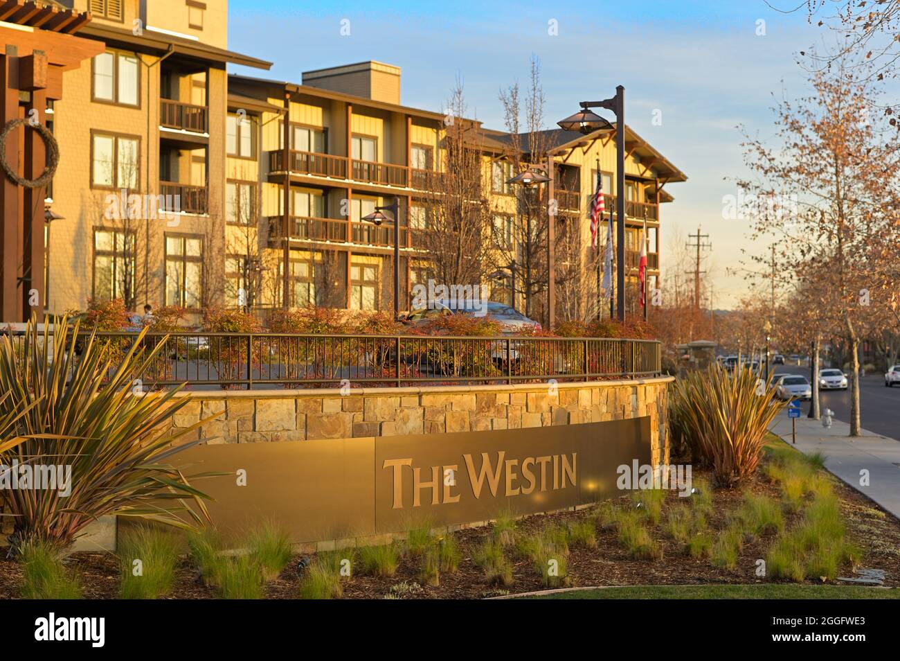 The Westin Verasa hotel, Napa CA Stock Photo