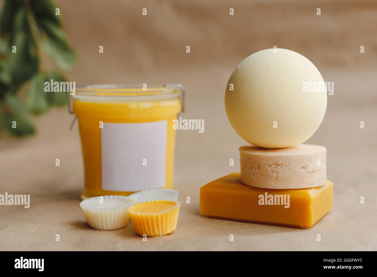 Spa natural ingredient soap bars set for bath Stock Photo Alamy