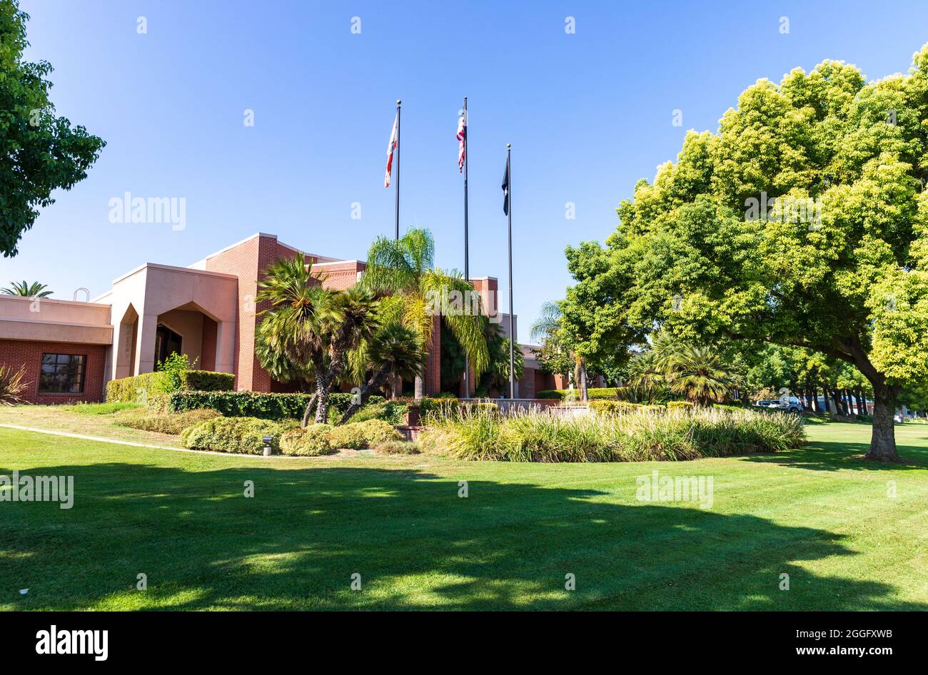 Loma Linda, CA / USA August 9, 2021 Loma Linda City Hall Stock Photo
