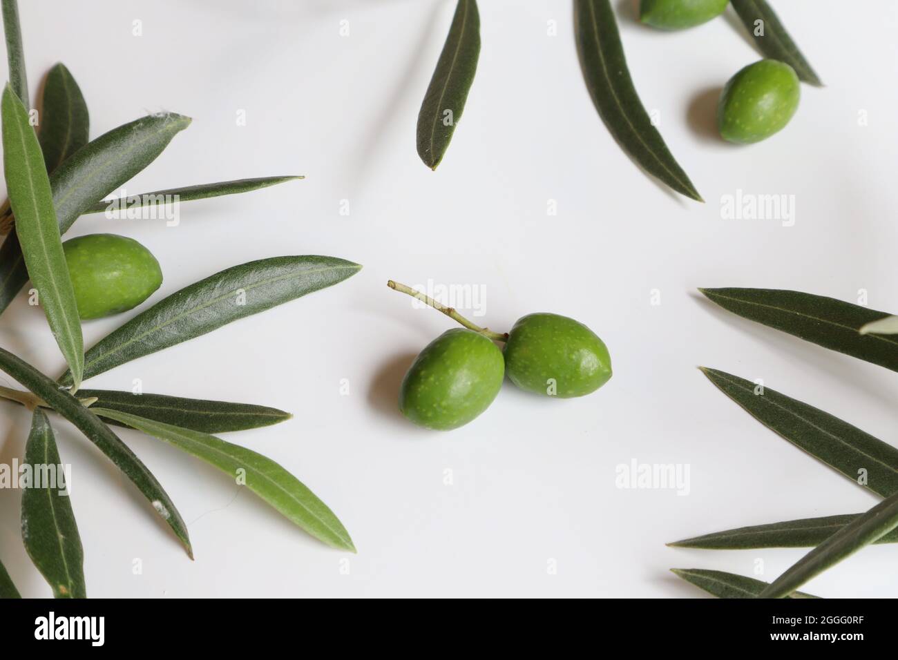 Olives On White Stock Photo - Download Image Now - Olive - Fruit