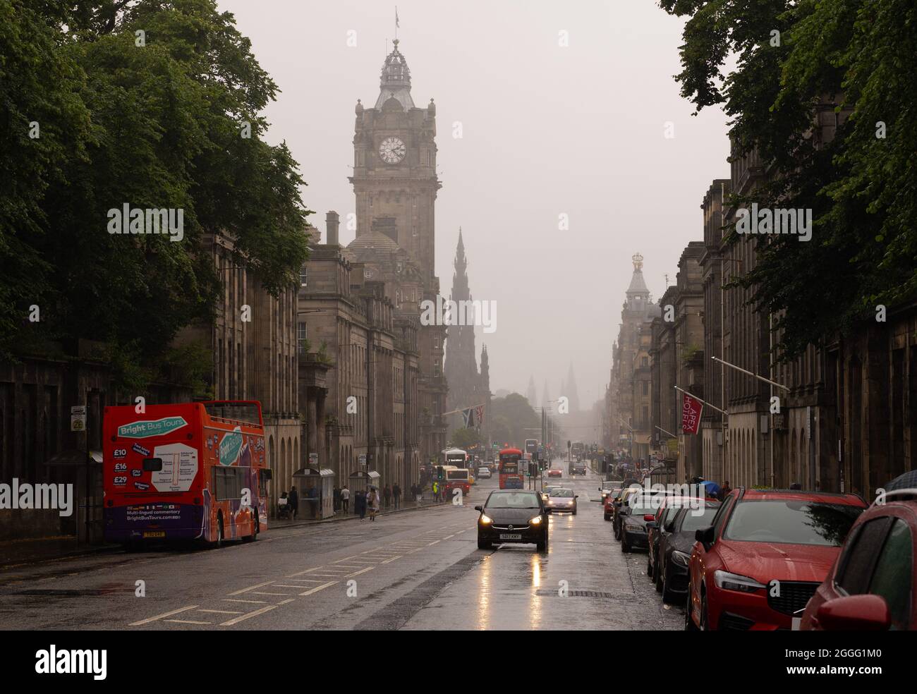 Edinburgh City Newtown and Oldtown Buildings scolded UK Stock Photo