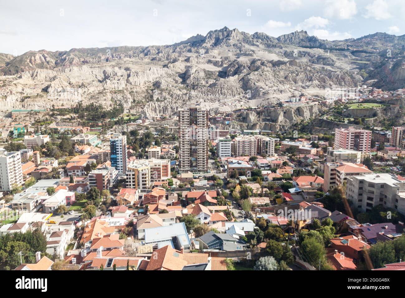 Aerial view of La Paz, Bolivia Stock Photo - Alamy