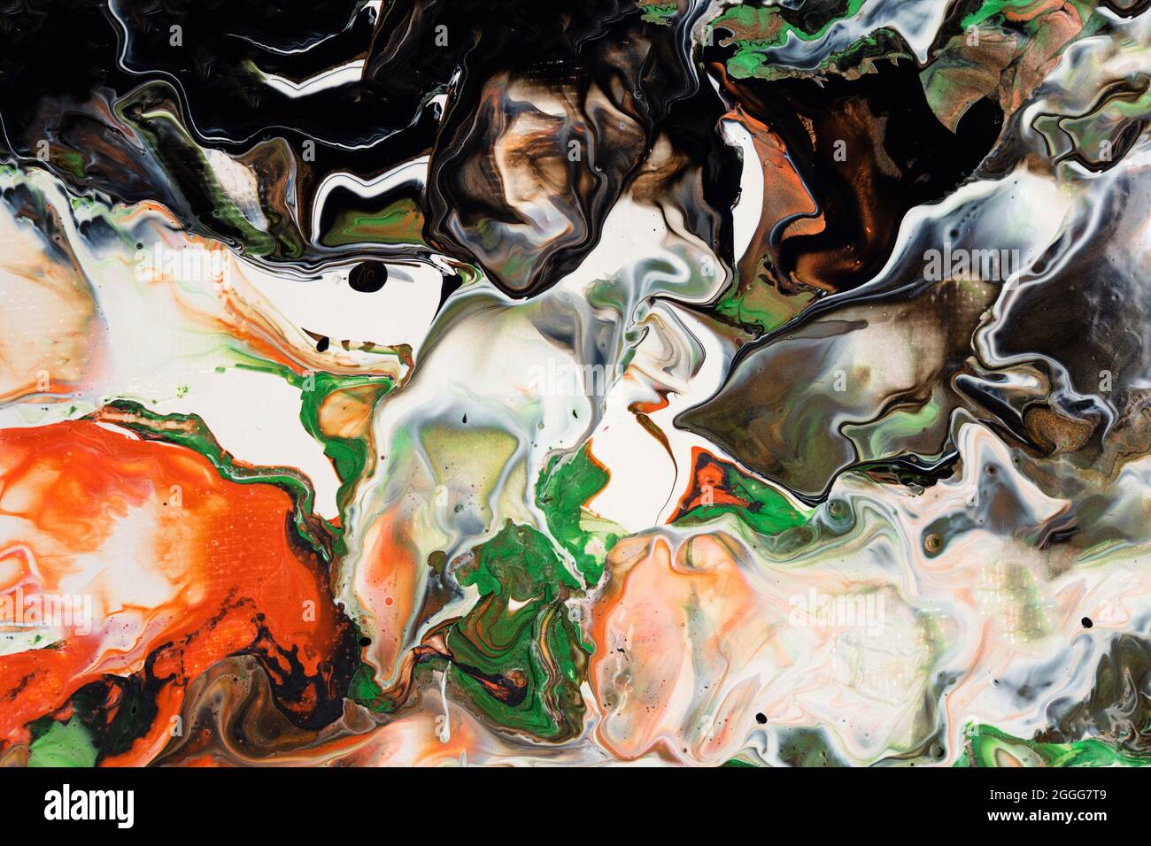 Abstract Fluid Art Painting Background. Acrylic Pour. Marble texture