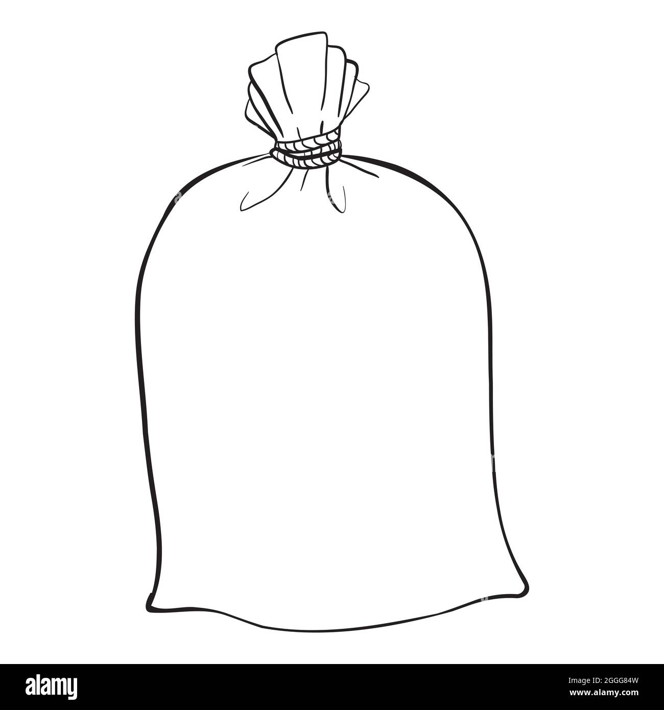 The vector of the canvas bag. canvas bag. Illustration of a canvas bag