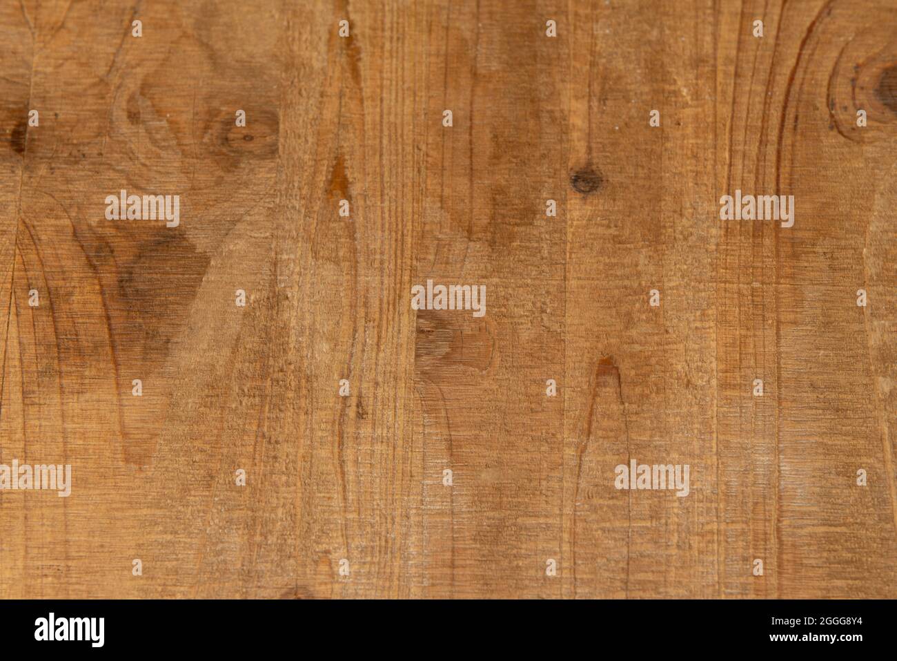 Oak wood texture background. Unvarnished wooden planks for tabletop Stock Photo