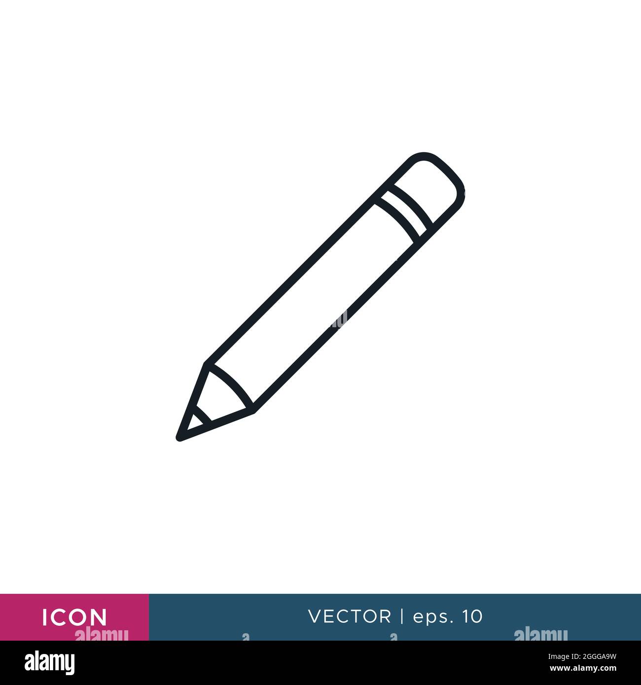 Pencil icon vector stock illustration design template. Vector eps 10 ...