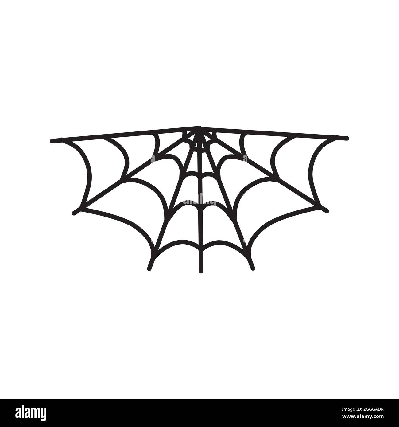 Halloween Spider Web Bannercobweb Background Corner Symbol