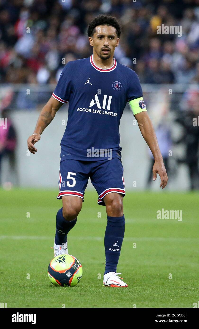 Marquinhos of PSG during the French championship Ligue 1 football match  between Stade de Reims and