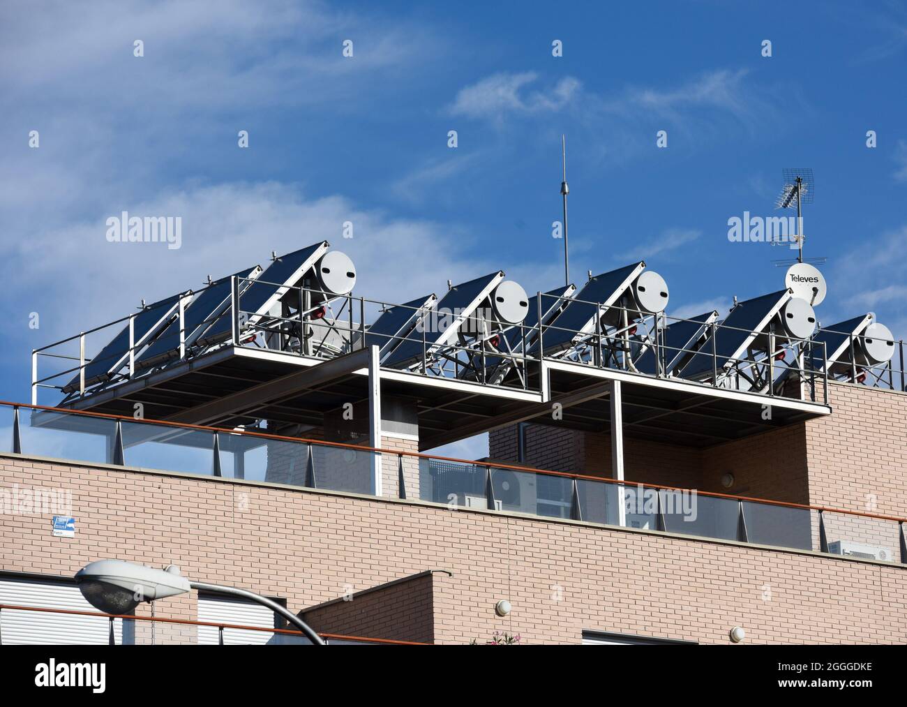 Solar water heaters hires stock photography and images Alamy