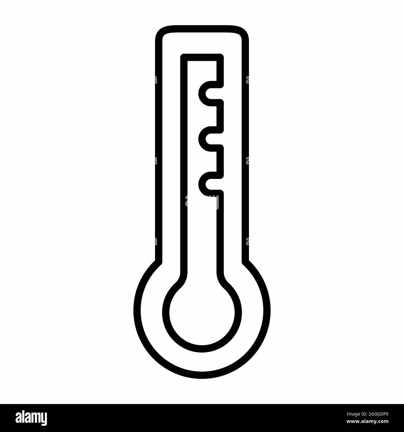 Icon Vector of Temperature - Line Style - Simple illustration, Editable stroke, Design template vector, Good for prints, posters, advertisements, anno Stock Vector