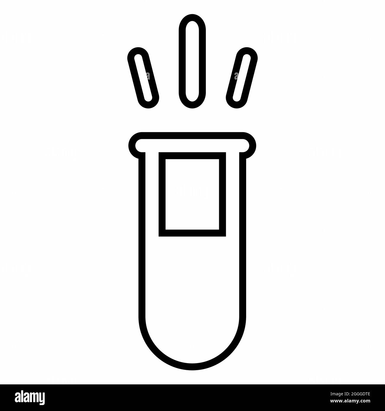 Icon Vector of Vials 5 Line Style Simple illustration, Editable