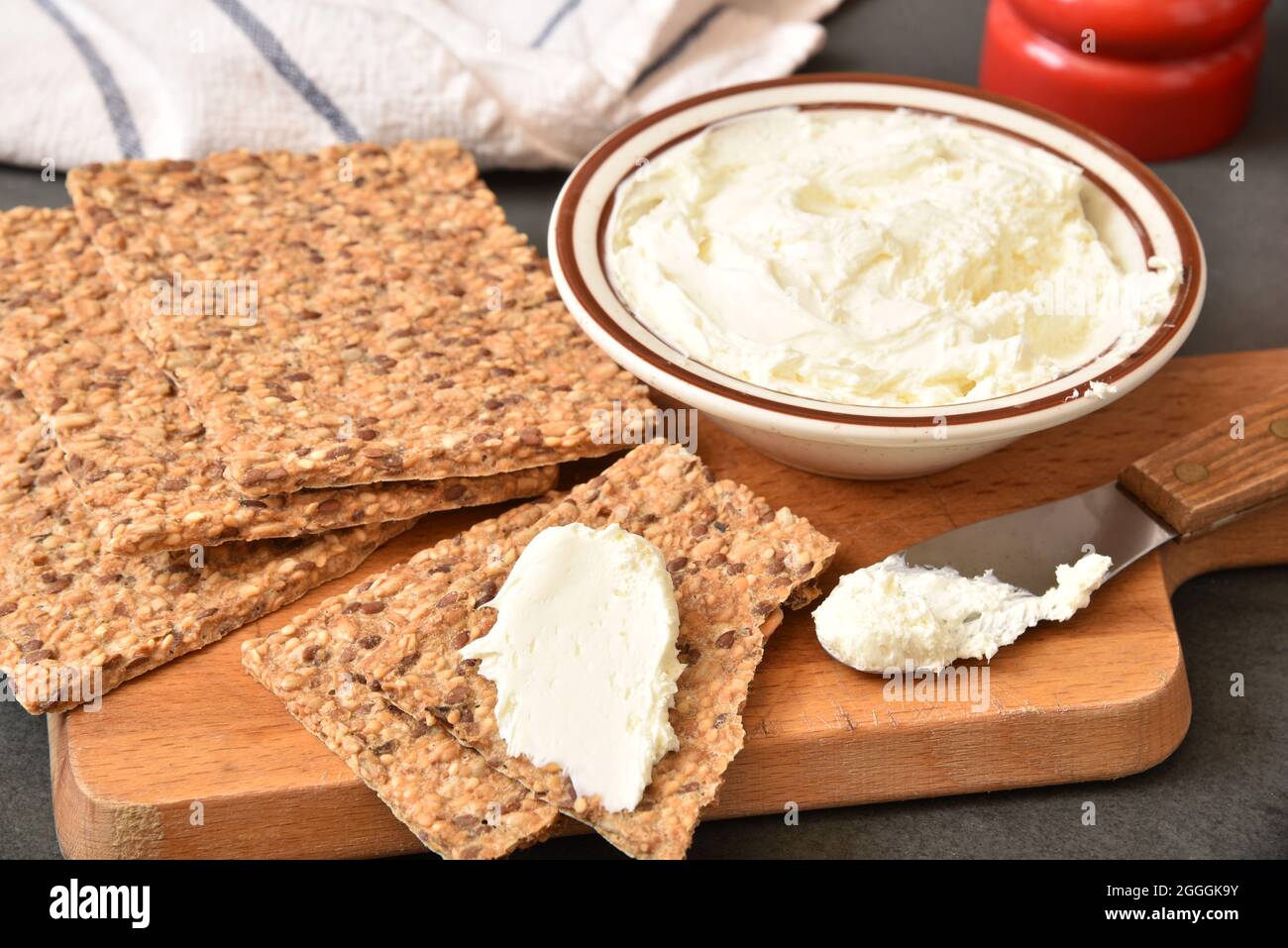 Gourmet gluten free flatbread crackers with sesame, flax and sunflower