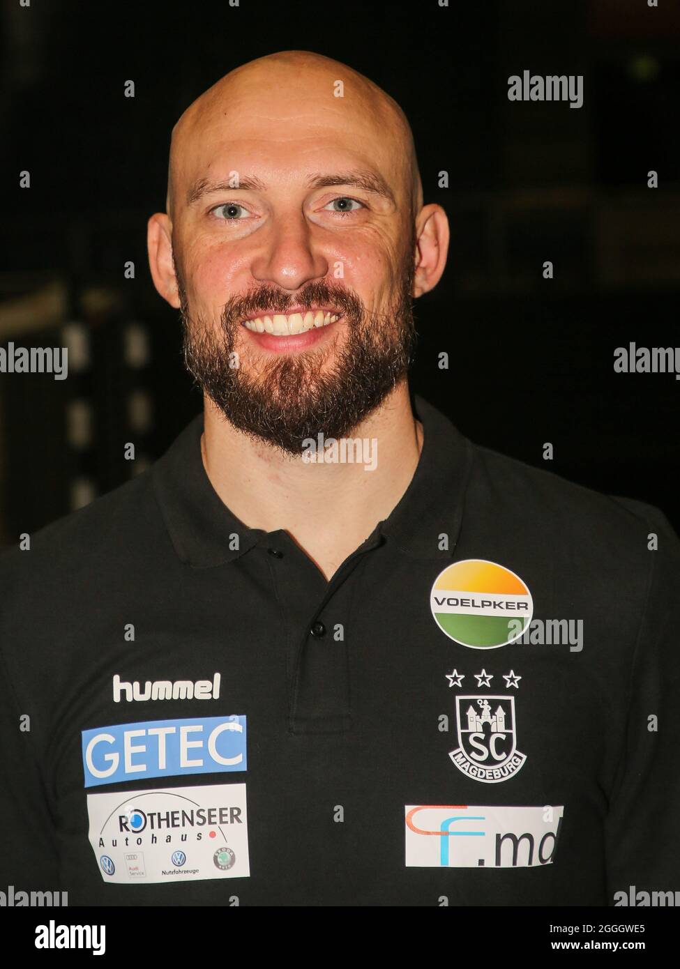 Assistant Coach Yves Grafenhorst SC Magdeburg HBL Liqui Moly Handball Bundesliga Season 2021-22 Stock Photo