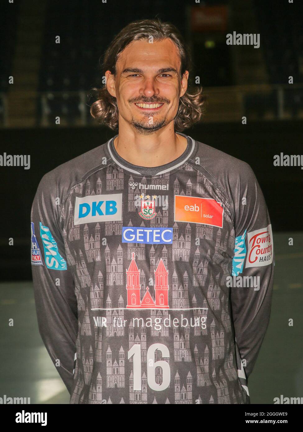 Danish Handball Goalkeeper Jannick Green SC Magdeburg HBL Liqui Moly Handball Bundesliga Season 2021-22 Stock Photo