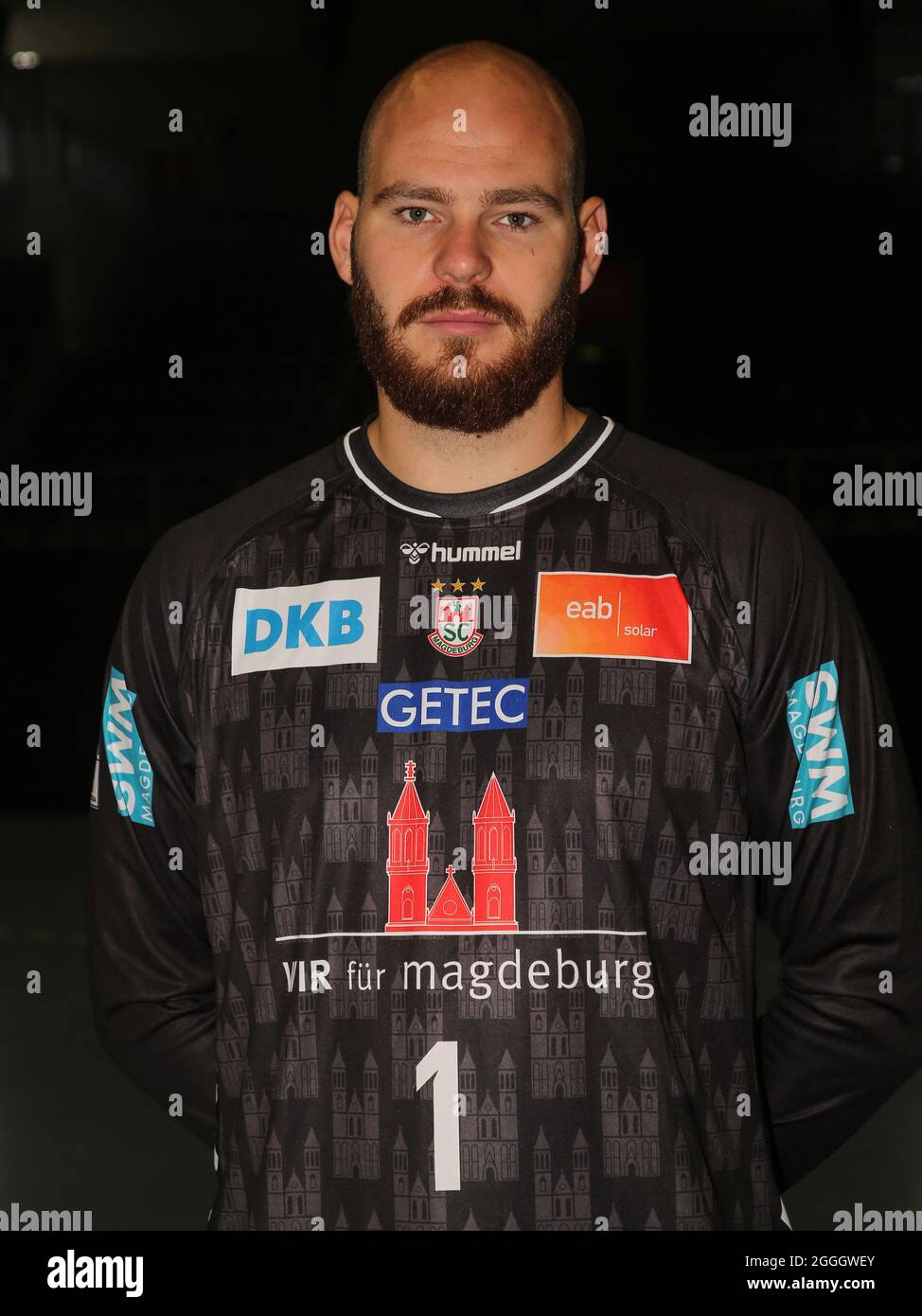 Danish Handball Goalkeeper Mike Jensen SC Magdeburg HBL Liqui Moly