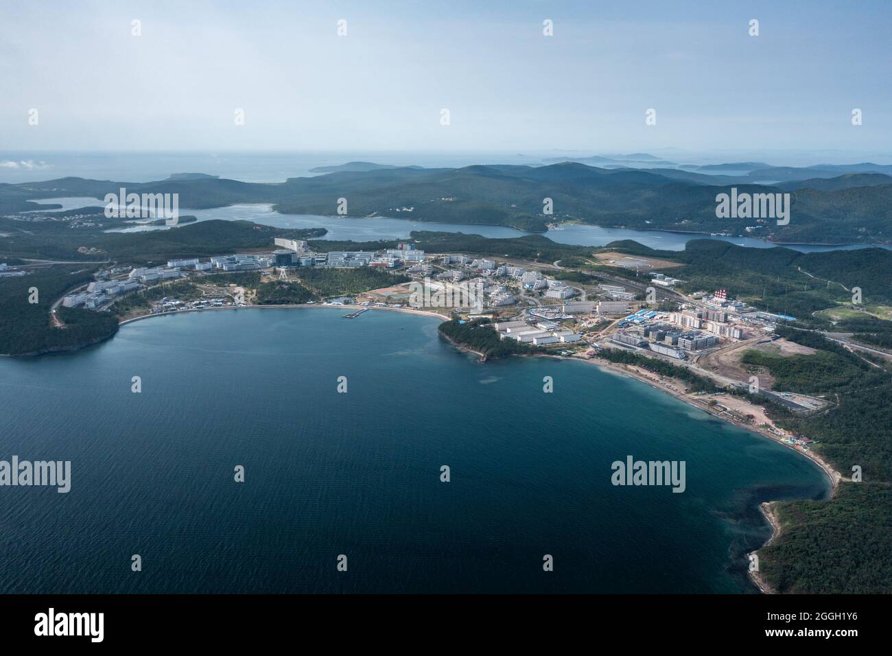 Vladivostok, Russia - August 23, 2021: Top view of Far Eastern Federal  University in Vladivostok Stock Photo - Alamy
