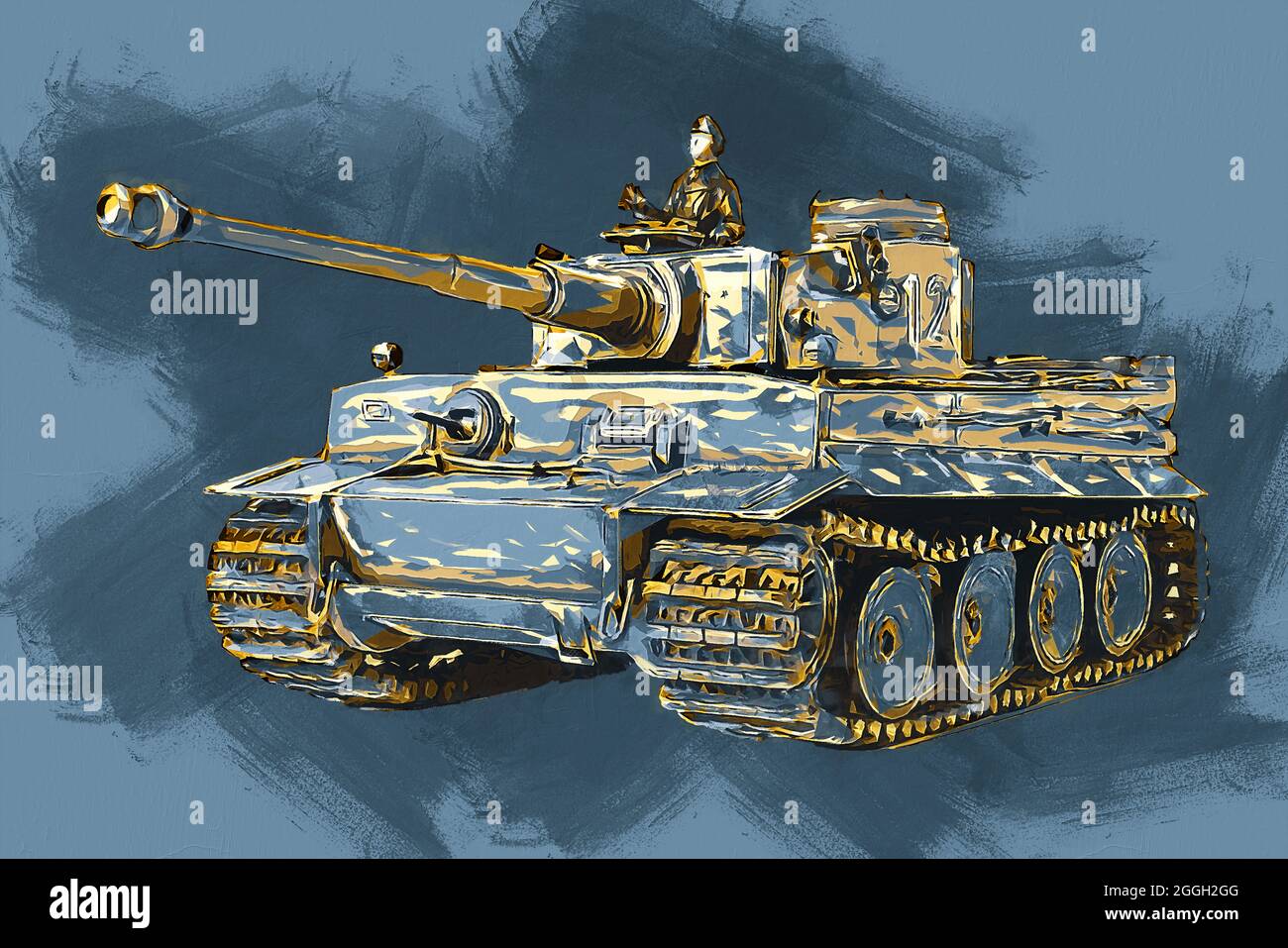 Ww2 Tiger Tank Art