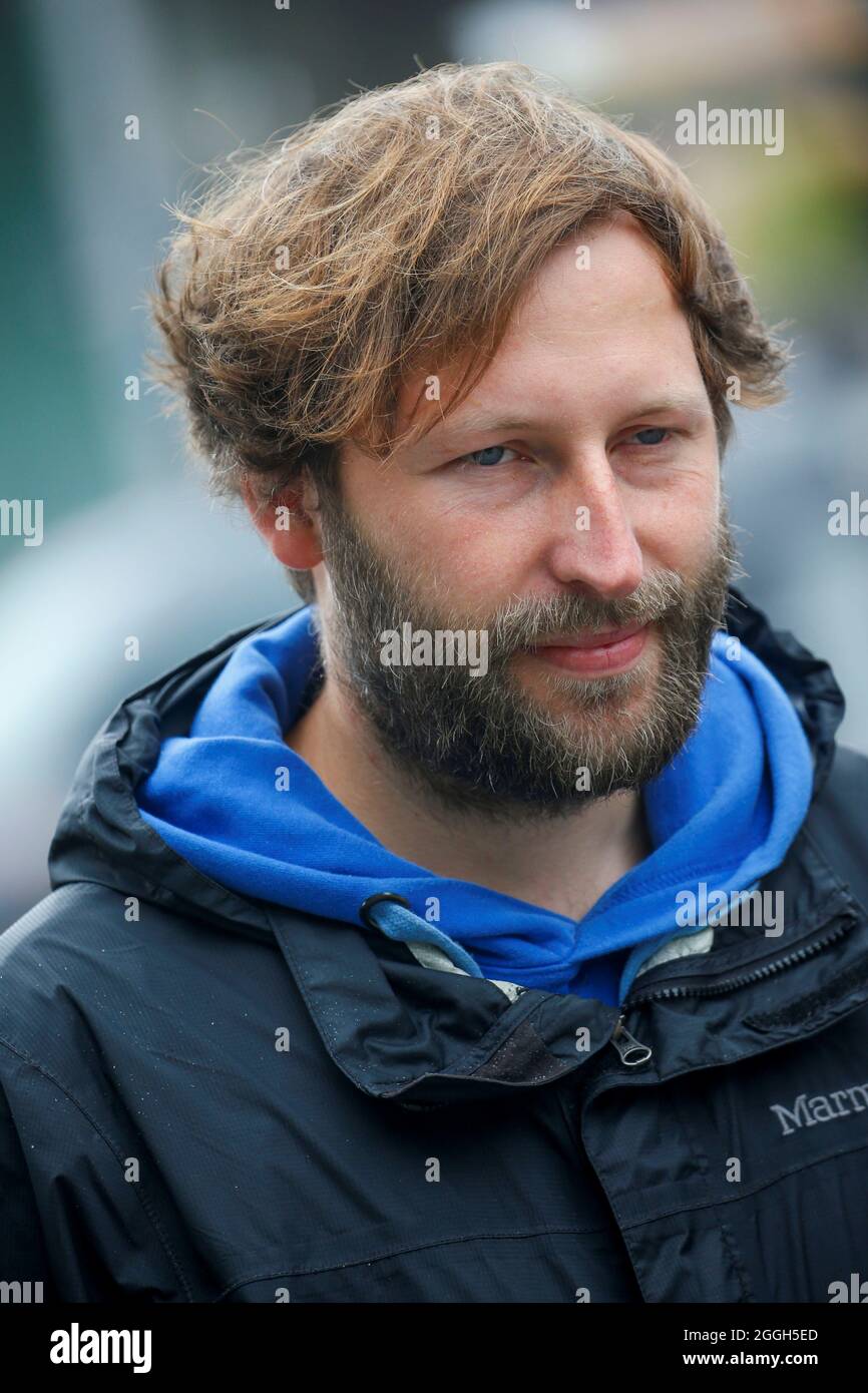 Member of the German action group "Kabul Air Bridge" Ruben Neugebauer poses  during a news conference, in Berlin, Germany, September 1, 2021.  REUTERS/Michele Tantussi Stock Photo - Alamy