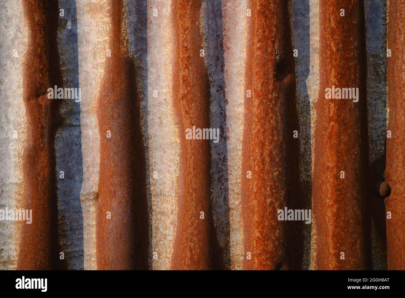rusty corrugated iron Stock Photo