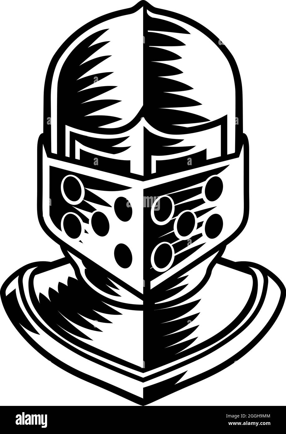 Knight Helmet Armor Helm Medieval Vintage Woodcut Stock Vector Image & Art Alamy