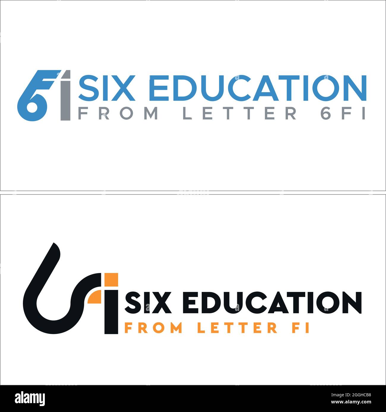 Letter 6 FI icon logo design Stock Vector Image & Art - Alamy