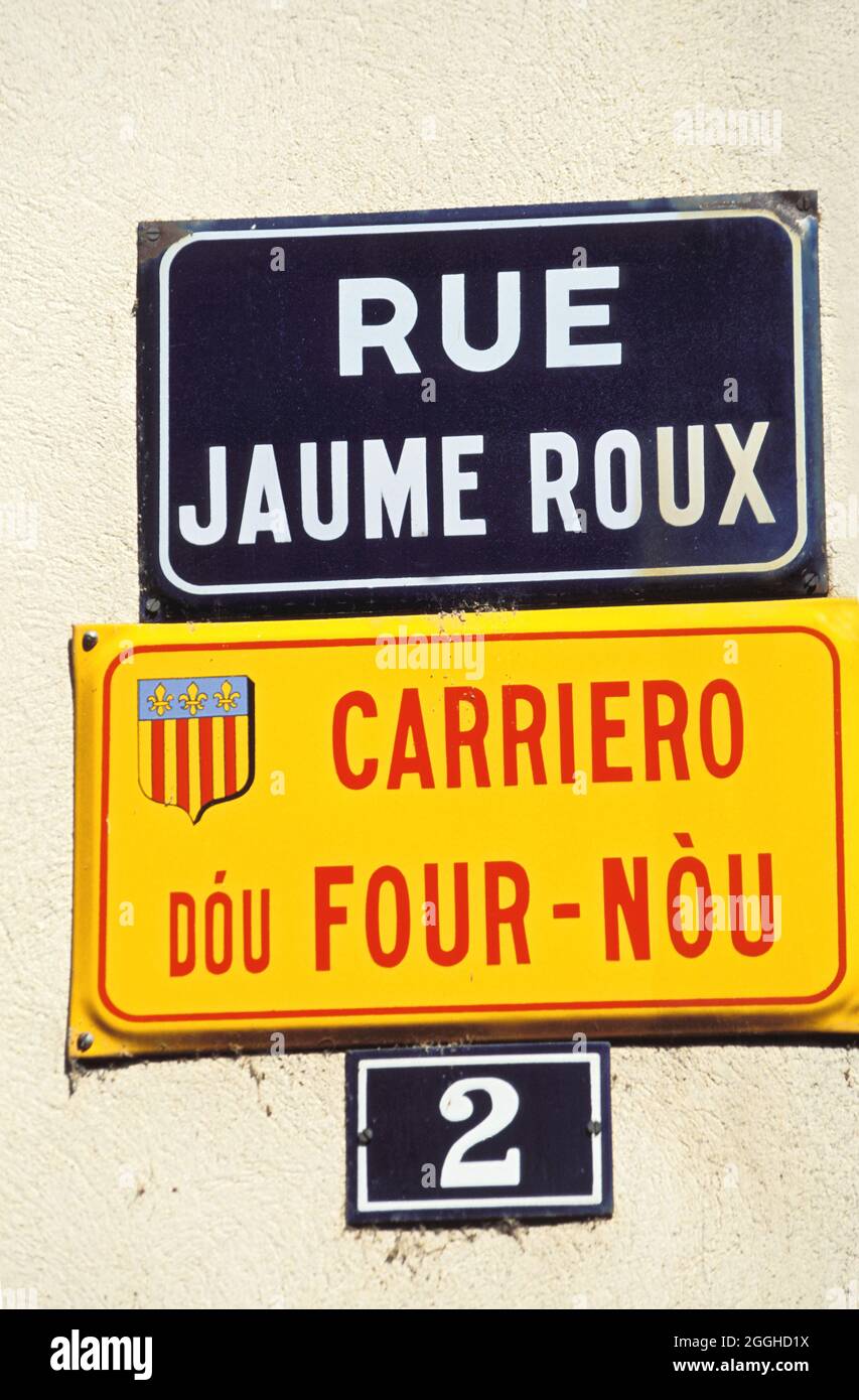 Provencal language hires stock photography and images Alamy