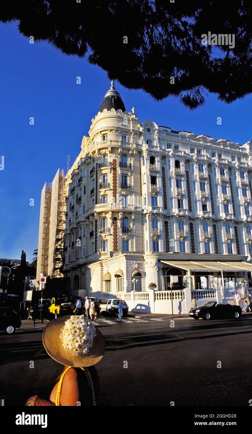 FRANCE. ALPES-MARITIMES (06) CANNES. FRENCH RIVIERA. CARLTON HOTEL ON CROISETTE BOULEVARD Stock Photo