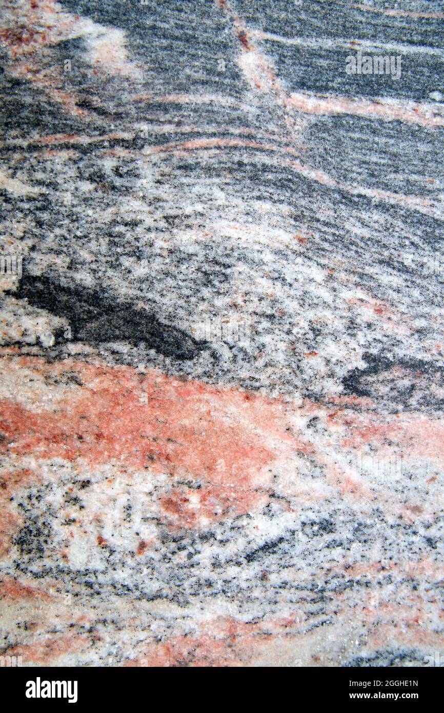 Presentation section of a slab of marble colored Stock Photo Alamy