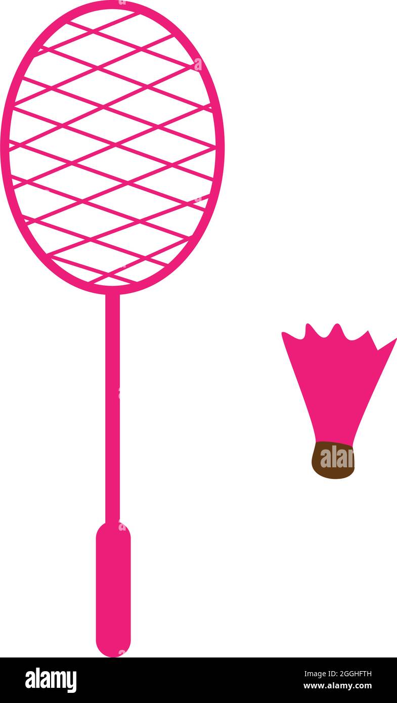 Badminton racket and shuttlecock. Rocket sport indoor and outdoor Stock  Vector Image & Art - Alamy