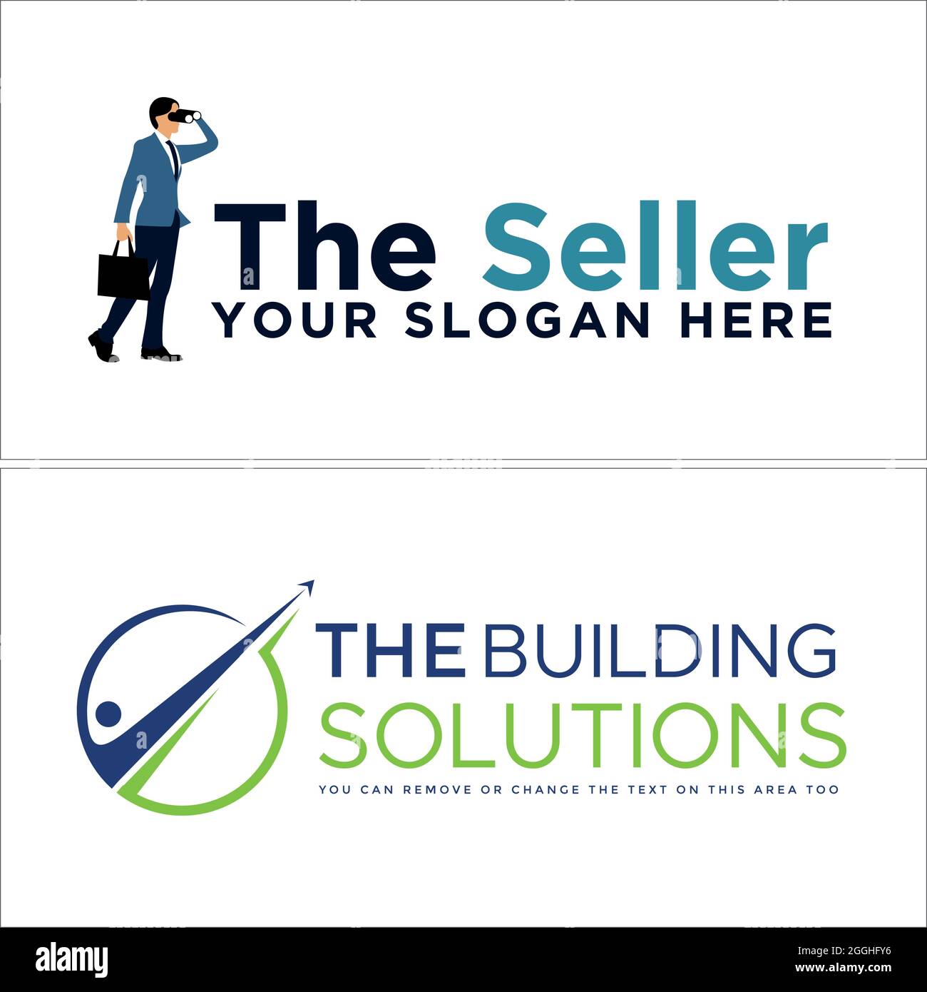 Business consulting sellers vector illustration logo design Stock Vector