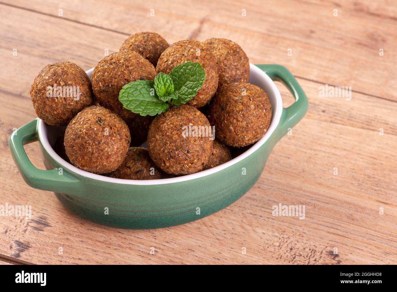 The traditional Arabic snack of kibbeh in Brazil called Quibe Stock