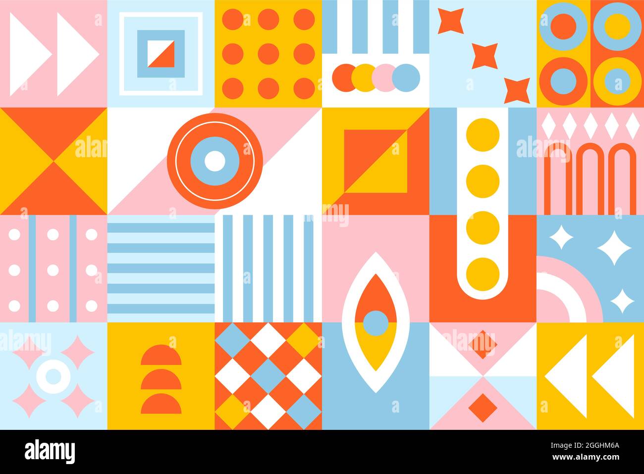 Flat mosaic background Vector illustration Stock Vector Image & Art - Alamy