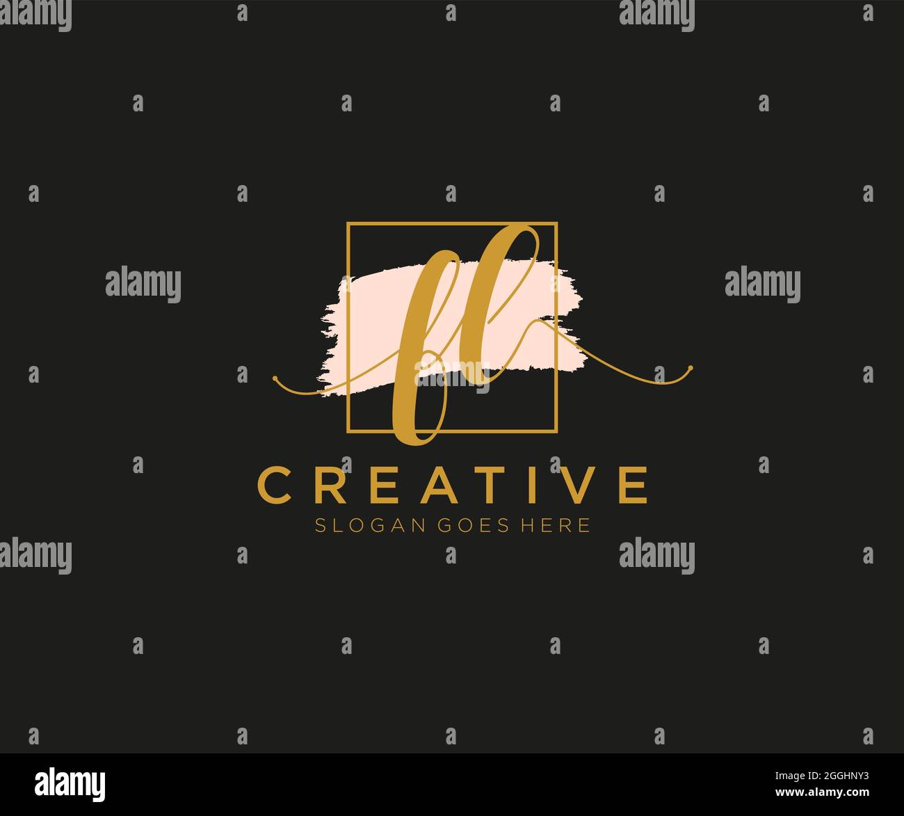 FL Feminine logo beauty monogram and elegant logo design, handwriting ...