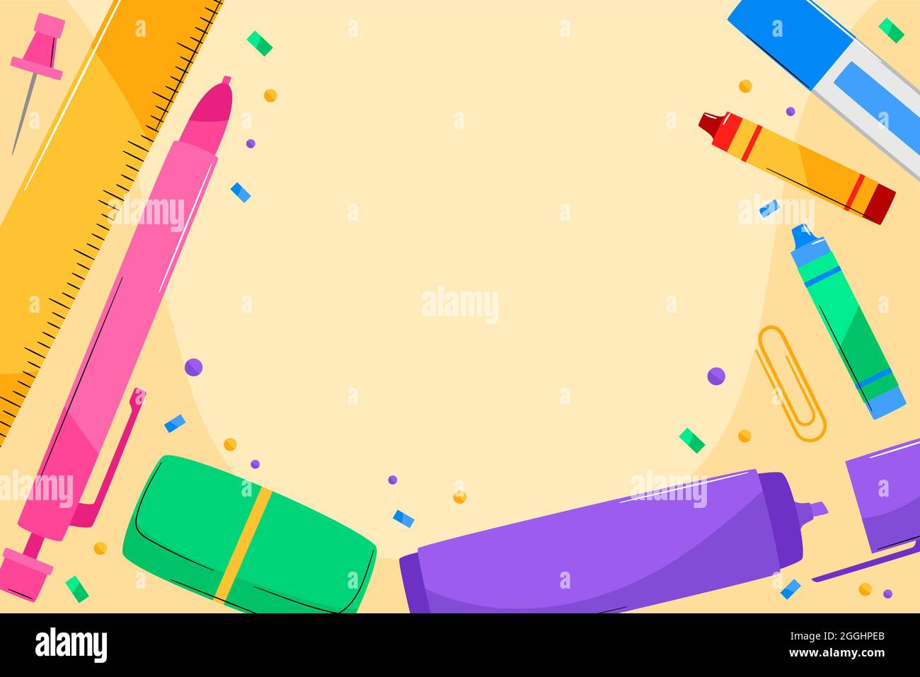 Back to school background Vector illustration Stock Vector Image & Art ...