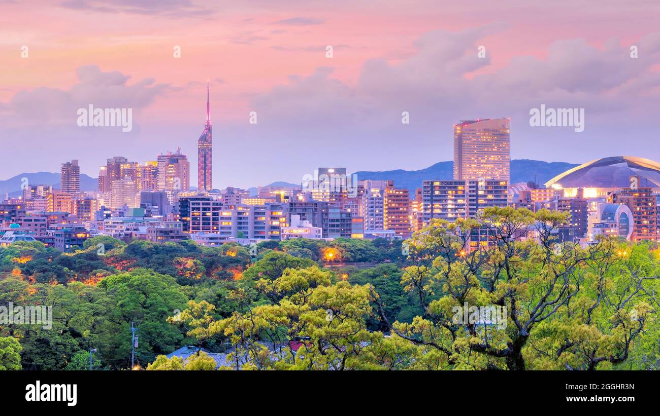 Hakata city skyline night hi-res stock photography and images - Alamy