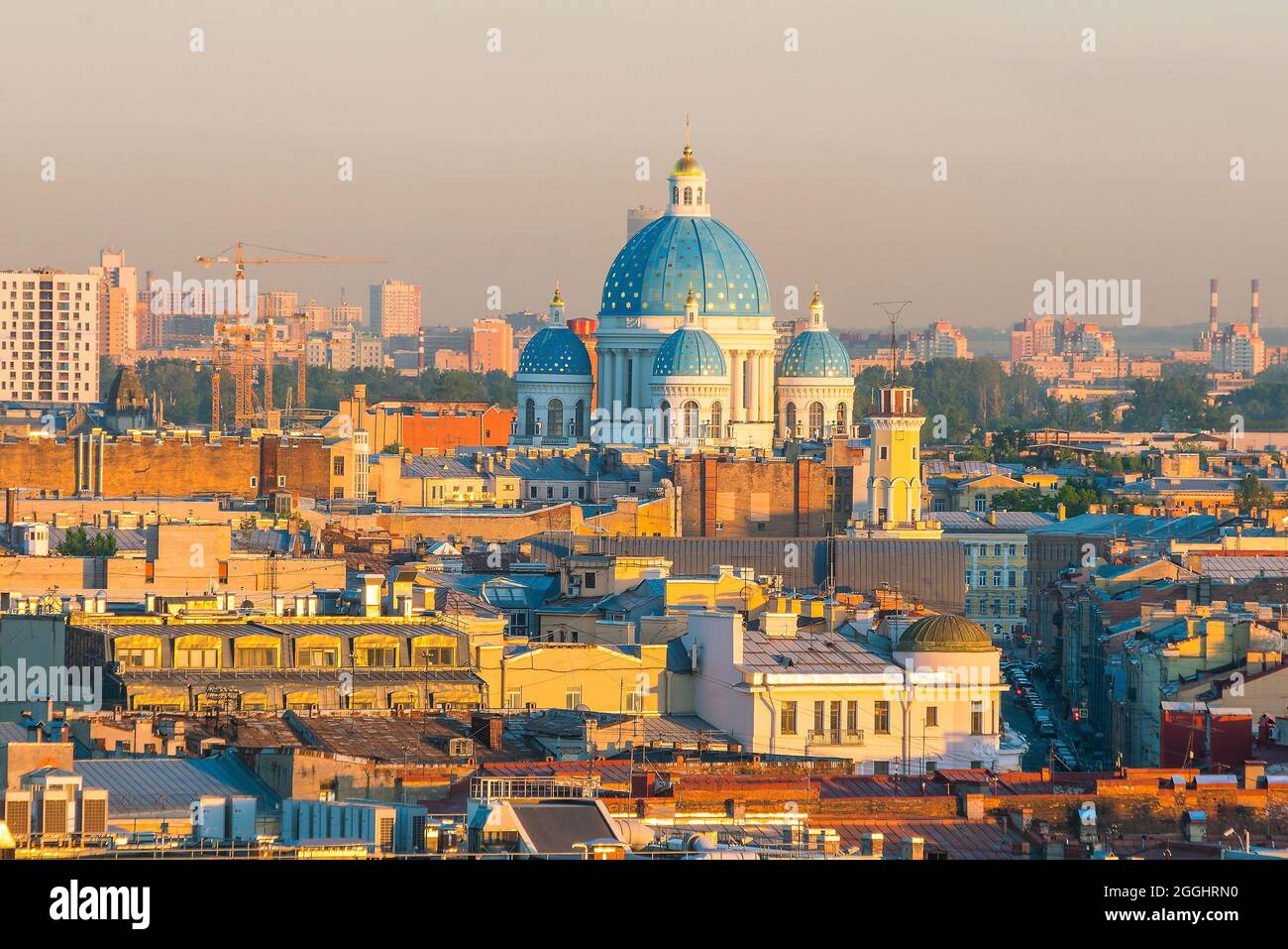 Old town St. Petersburg skyline from top view at sunset in Russia Stock  Photo - Alamy