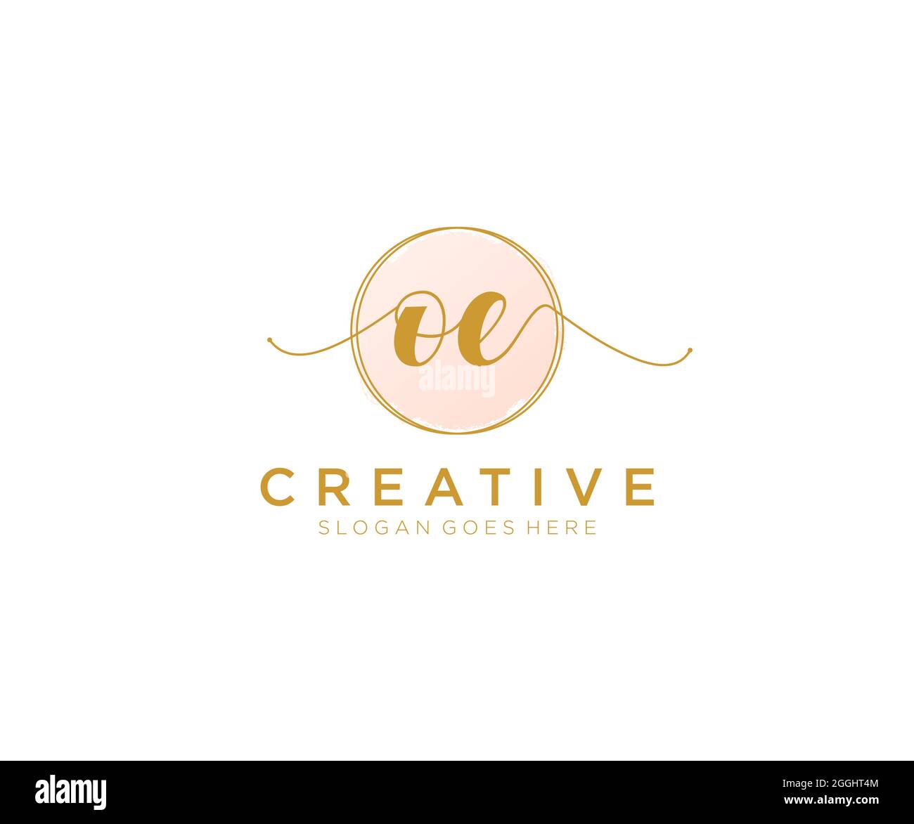 OE Feminine logo beauty monogram and elegant logo design, handwriting ...